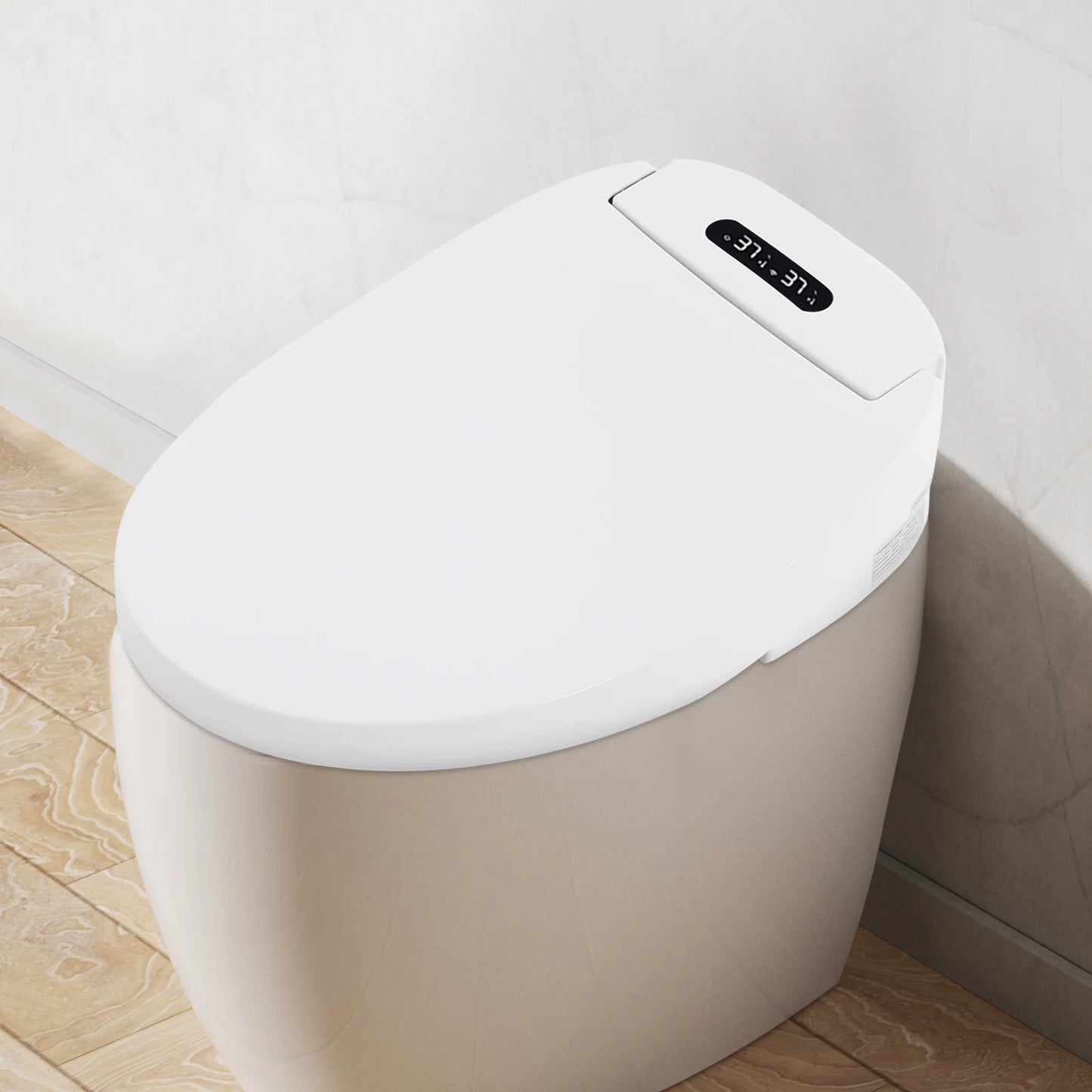 Intelligent Electric Bidet Toilet Seat With Remote Control And Self-Cleaning