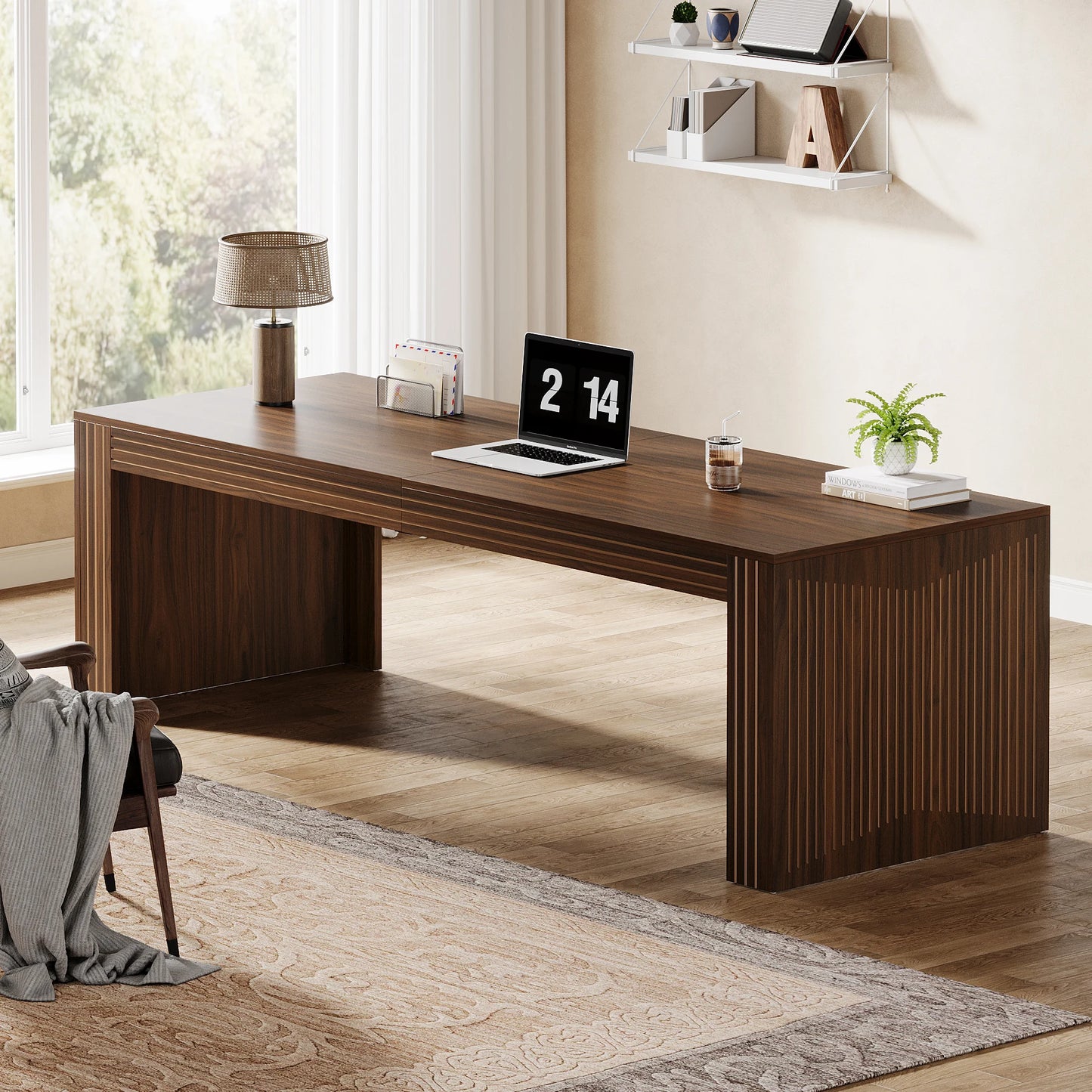 Tribesigns Home Office Desk For Two Person Computer Setup