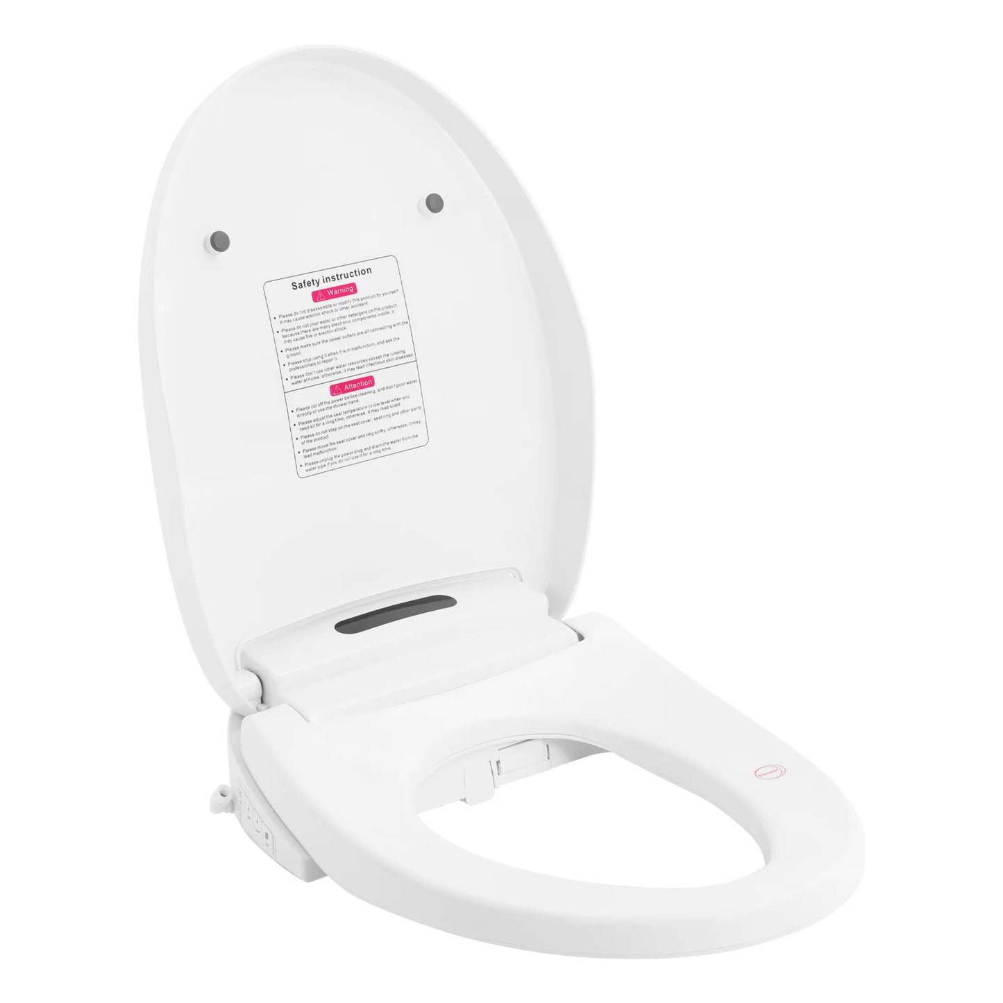 Intelligent Electric Bidet Toilet Seat With Remote Control And Self-Cleaning