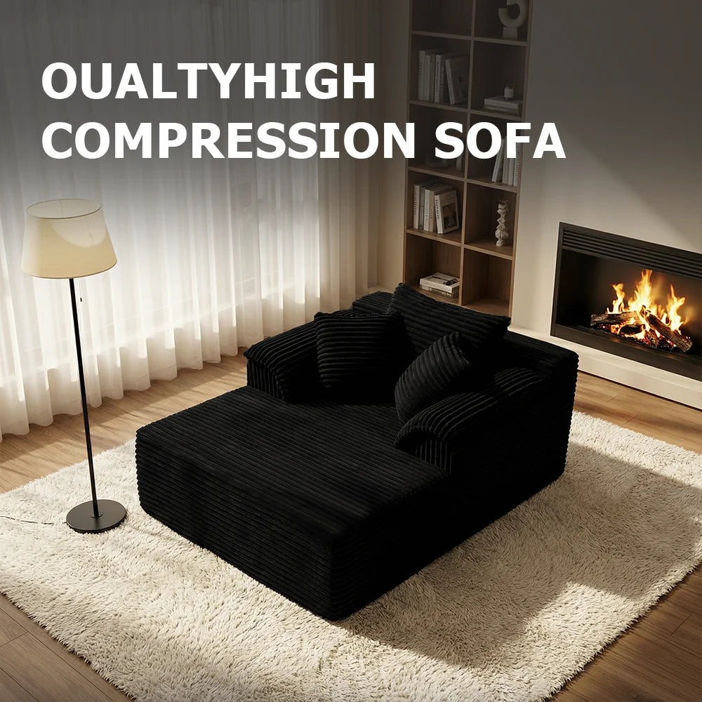 High Resilience Reclining Chair Sofa For Living Room Comfort